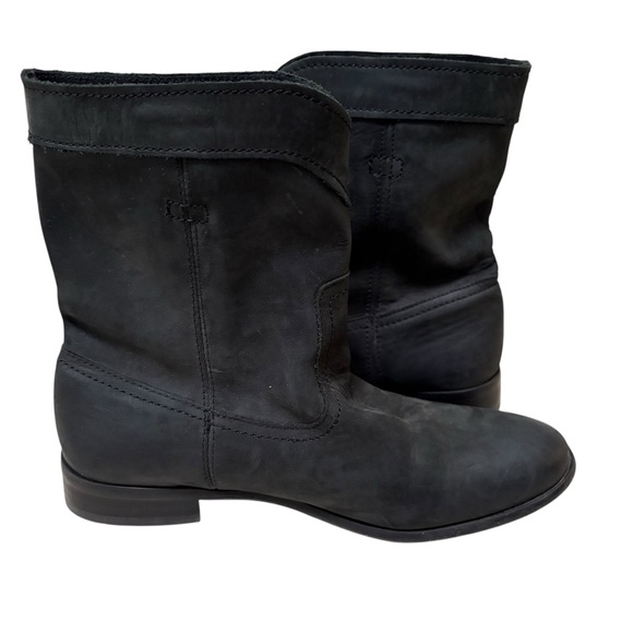 Frye Black Leather Ankle Boots - Picture 3 of 10